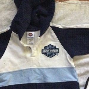 Harley Davidson onesy with bib 18 months